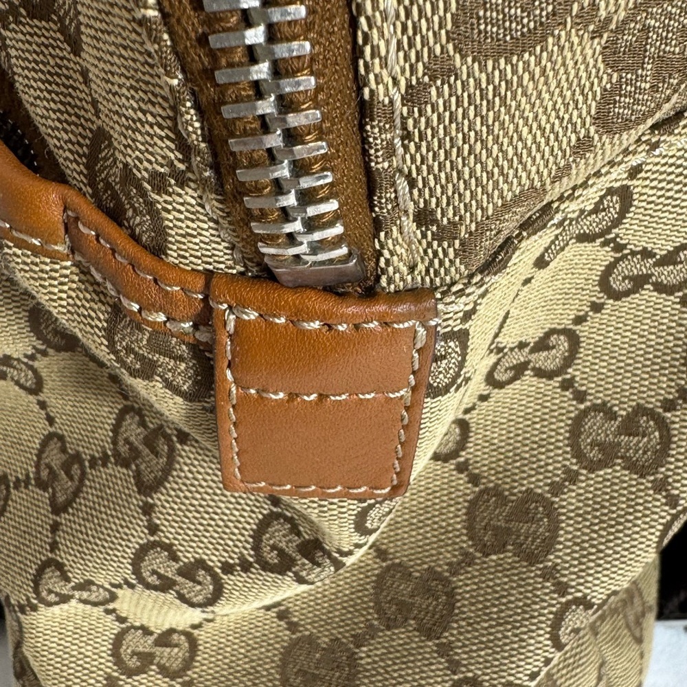 Gucci Beige and Brown GG Canvas Backpack - Picture 6 of 12